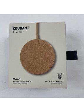 Courant Essentials MAG:1 Linen Magnetic Wireless Charger Peach
